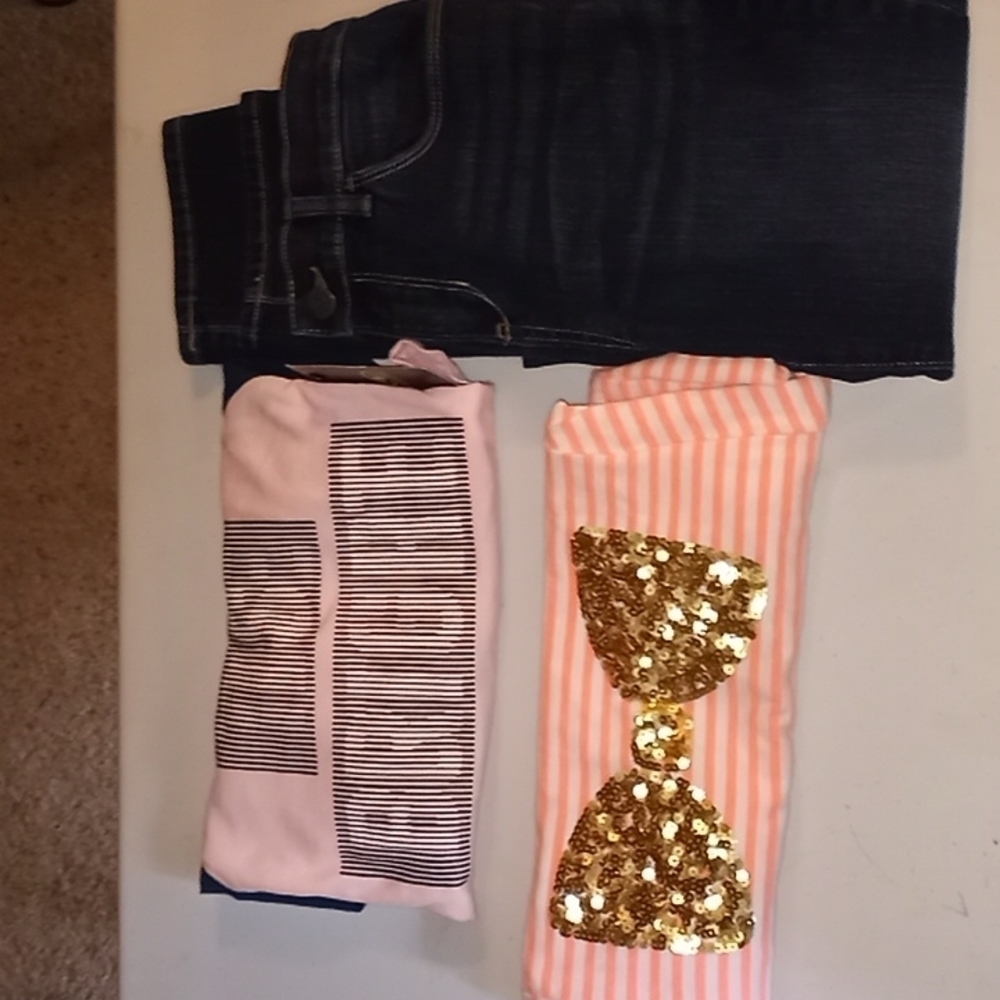 Girl's XL 2 detailed long sleeved Shirts & Old Navy Jeans Bundle - Picture 1 of 7